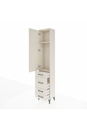 Arges Dolap 2 Raflı 4 Çekmeceli Tek Askılı 44x30x221 - S28M058V1A