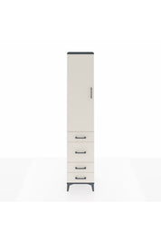 Arges Dolap 2 Raflı 4 Çekmeceli Tek Askılı 44x30x221 - S28M058V4A