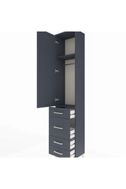 Arges Dolap 2 Raflı 4 Çekmeceli Tek Askılı 44x30x221 - S28M058V5A