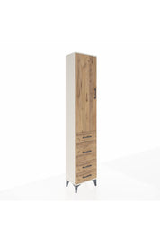 Arges Dolap 3 Raflı 4 Çekmeceli Tek Kapaklı 44x30x221 - S28M059V3A