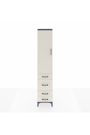 Arges Dolap 3 Raflı 4 Çekmeceli Tek Kapaklı 44x30x221 - S28M059V4A