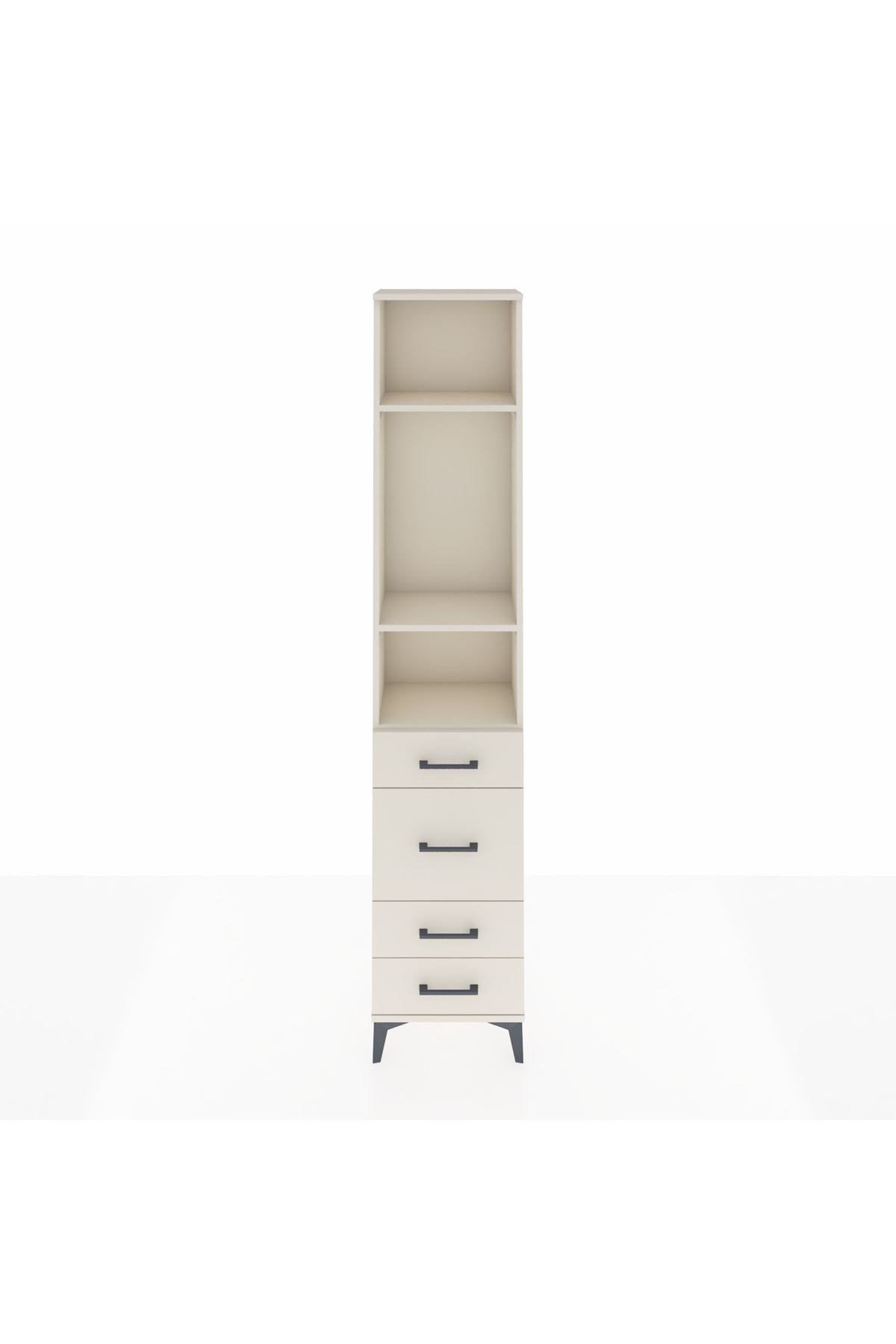 Arges Dolap 3 Raflı 4 Çekmeceli 44x30x221 - S28M060V1A
