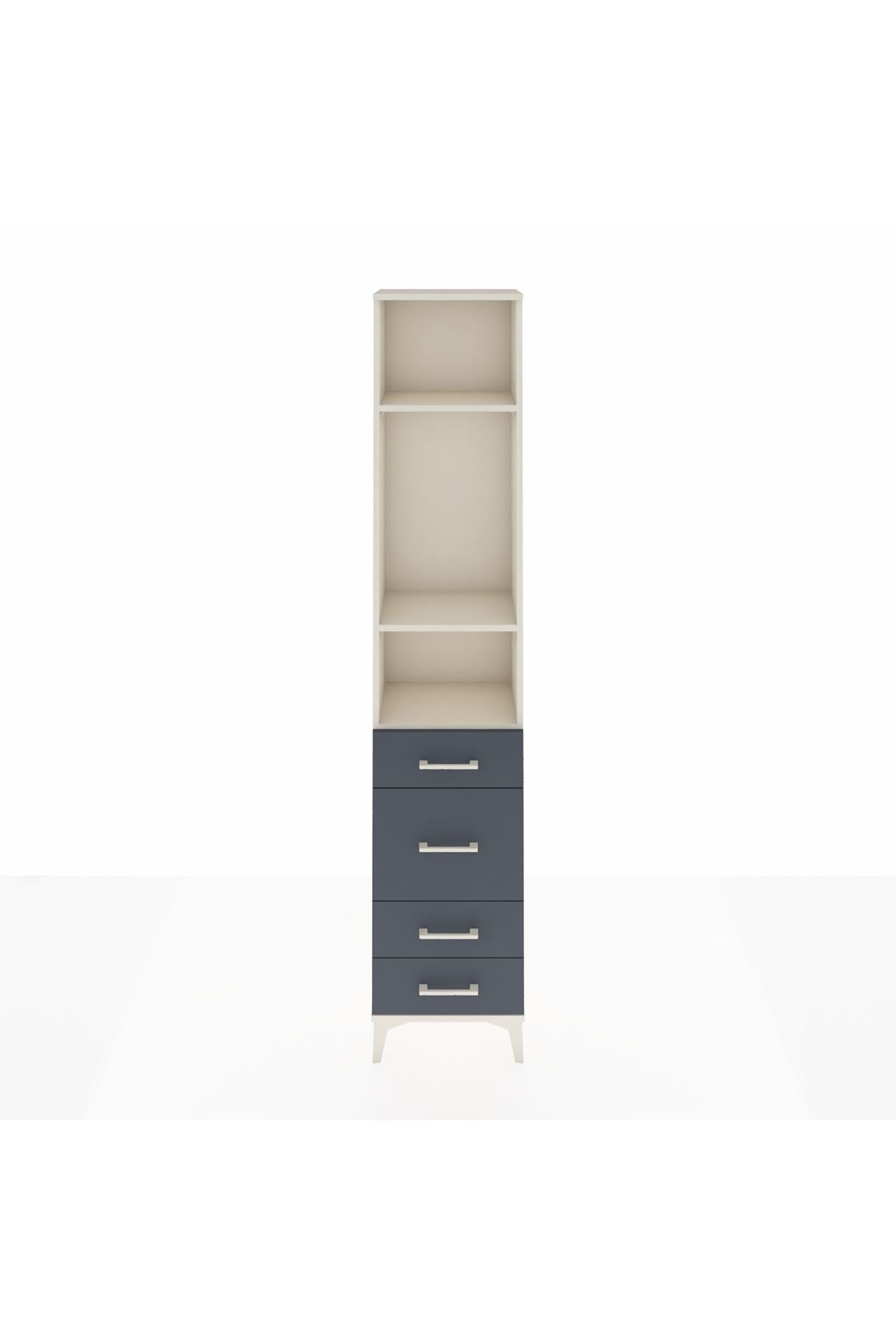 Arges Dolap 3 Raflı 4 Çekmeceli 44x30x221 - S28M060V2A