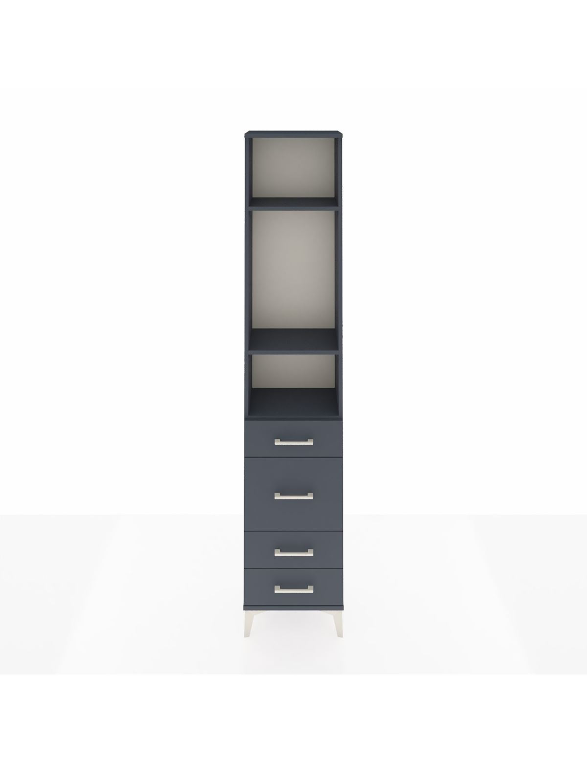 Arges Dolap 3 Raflı 4 Çekmeceli 44x30x221 - S28M060V5A