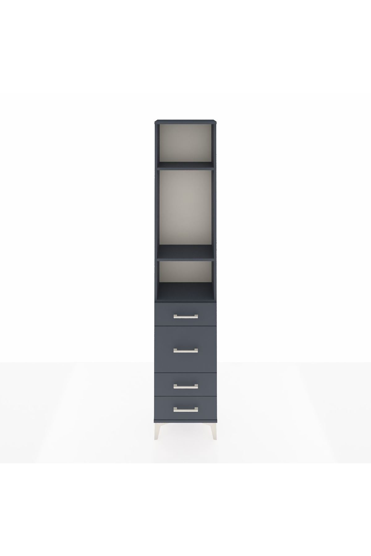 Arges Dolap 3 Raflı 4 Çekmeceli 44x30x221 - S28M060V5A