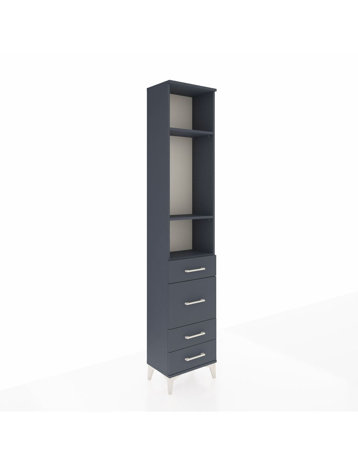 Arges Dolap 3 Raflı 4 Çekmeceli 44x30x221 - S28M060V5A