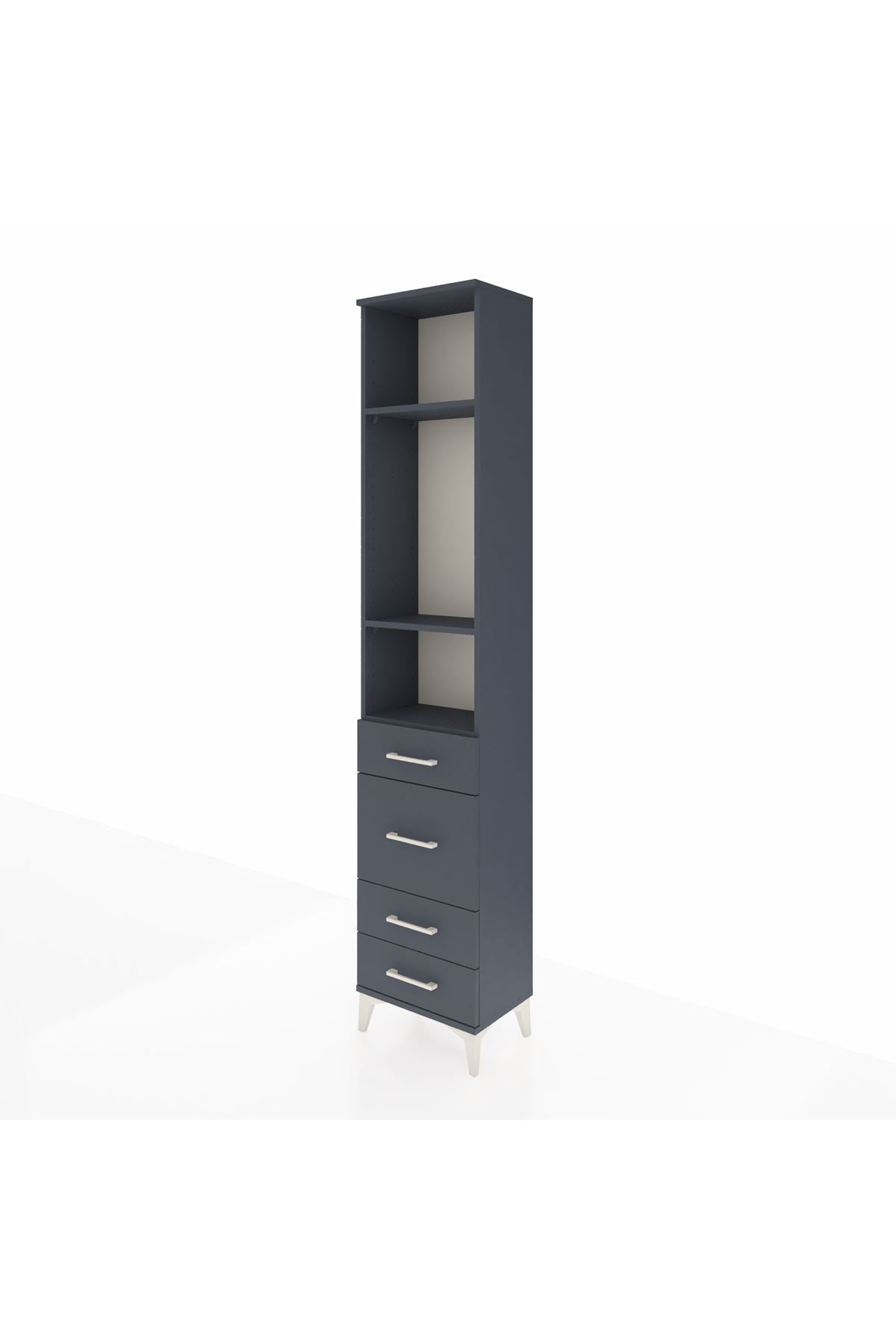 Arges Dolap 3 Raflı 4 Çekmeceli 44x30x221 - S28M060V5A