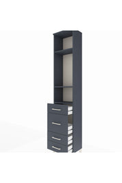 Arges Dolap 3 Raflı 4 Çekmeceli 44x30x221 - S28M060V5A