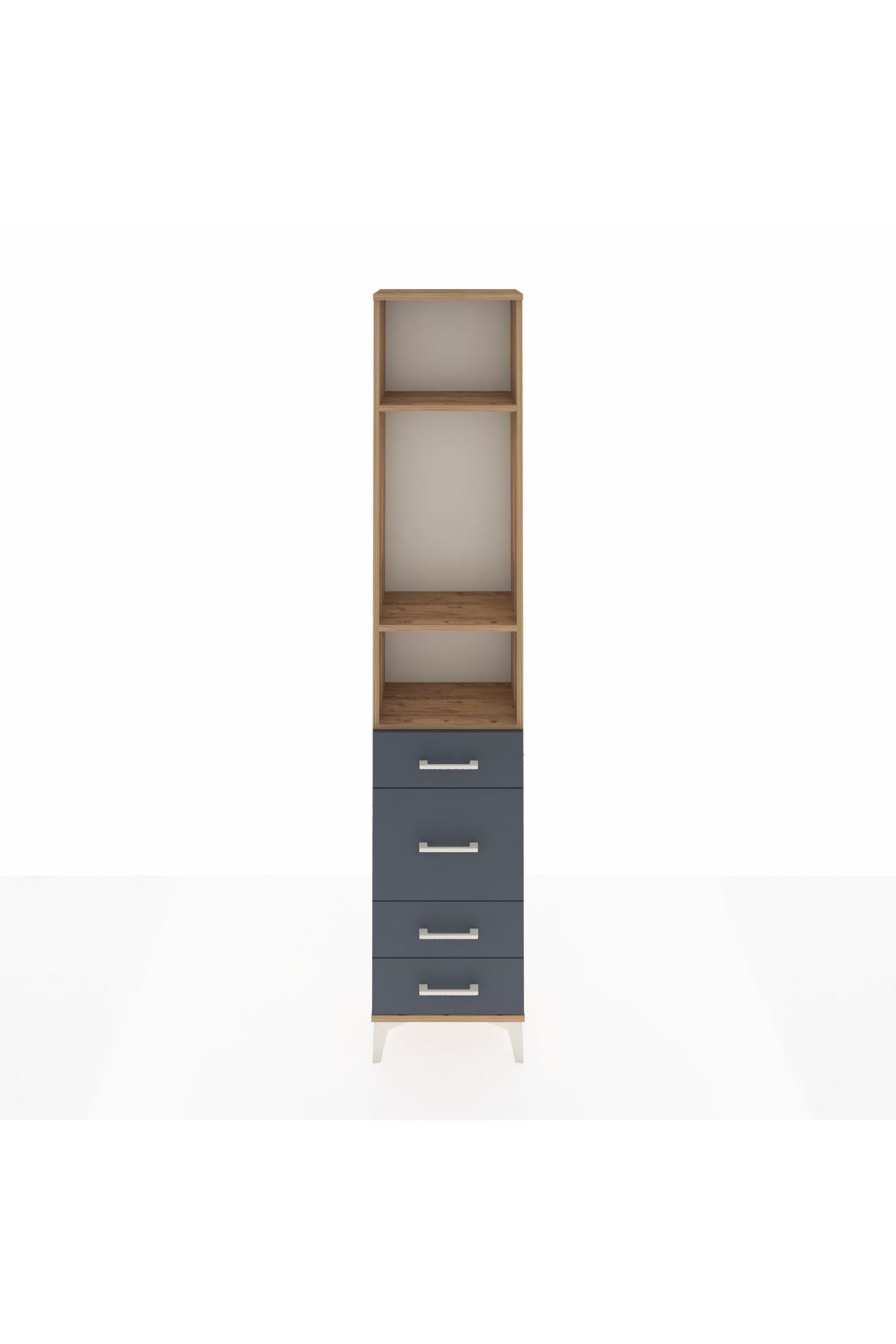 Arges Dolap 3 Raflı 4 Çekmeceli 44x30x221 - S28M060V8A