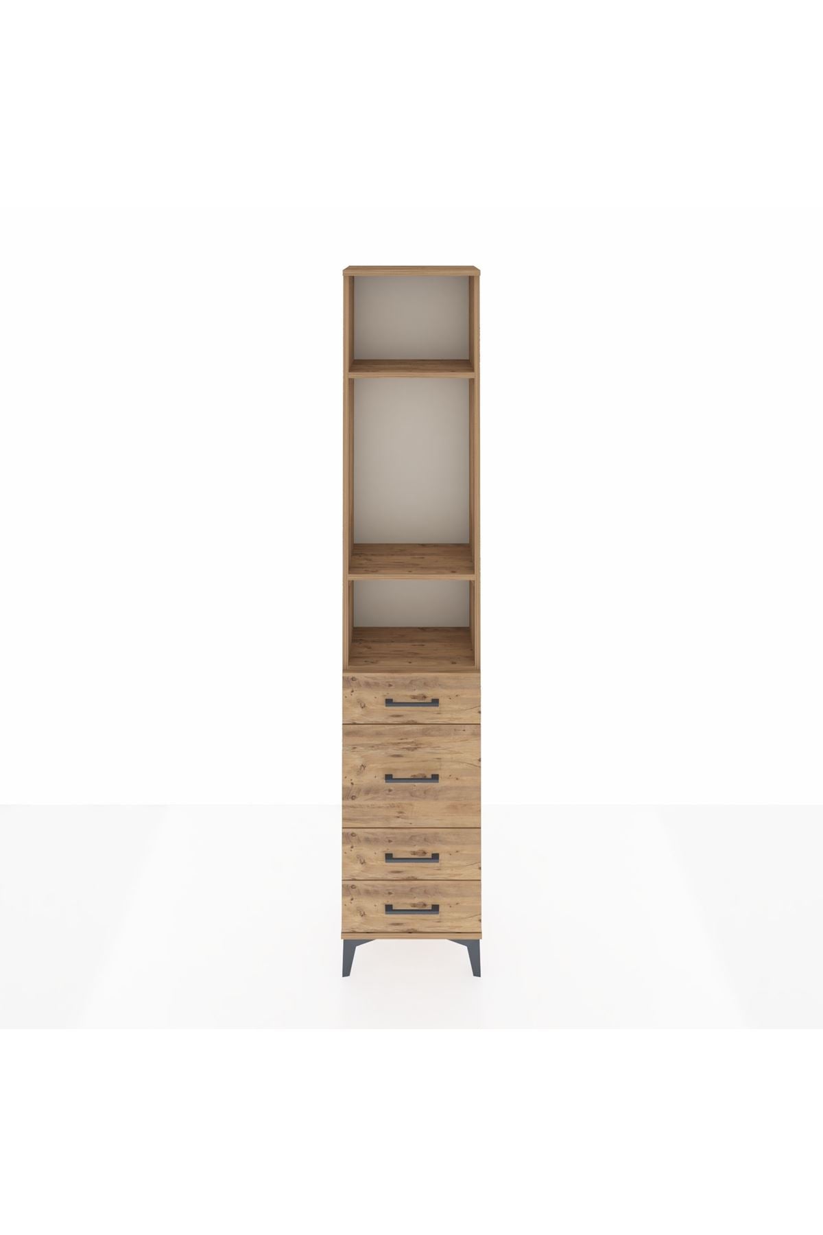 Arges Dolap 3 Raflı 4 Çekmeceli 44x30x221 - S28M060V9A