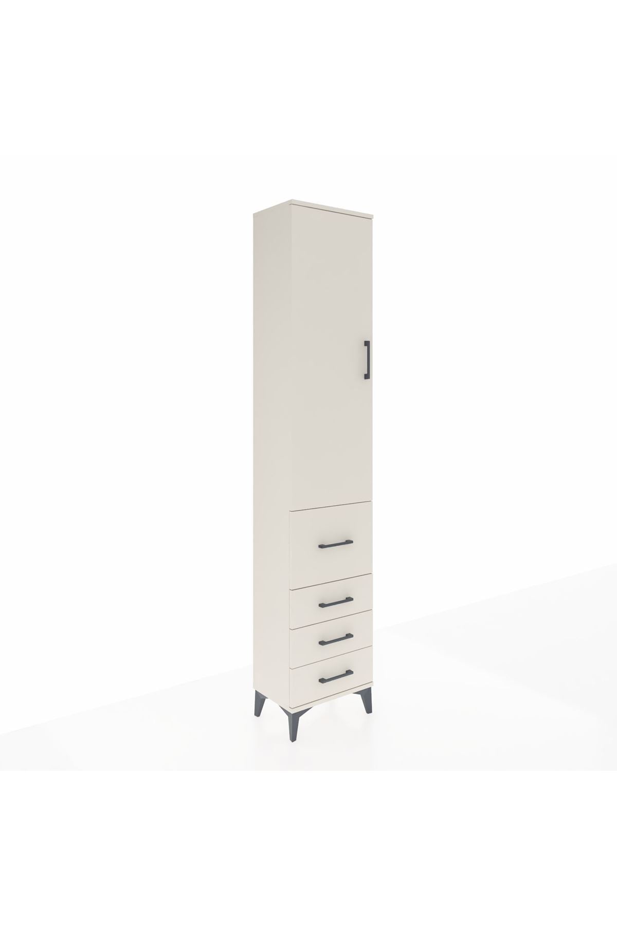 Arges Dolap 2 Raflı 4 Çekmeceli Tek Askılı 44x30x221 - S28M061V1A
