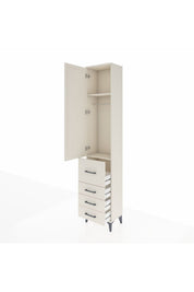 Arges Dolap 2 Raflı 4 Çekmeceli Tek Askılı 44x30x221 - S28M061V1A