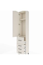 Arges Dolap 2 Raflı 4 Çekmeceli Tek Askılı 44x30x221 - S28M061V1A