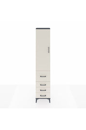 Arges Dolap 2 Raflı 4 Çekmeceli Tek Askılı 44x30x221 - S28M061V4A