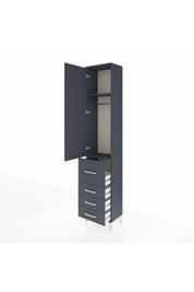 Arges Dolap 2 Raflı 4 Çekmeceli Tek Askılı 44x30x221 - S28M061V5A