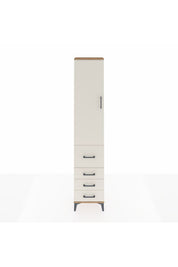 Arges Dolap 2 Raflı 4 Çekmeceli Tek Askılı 44x30x221 - S28M061V7A