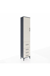 Arges Dolap 3 Raflı 4 Çekmeceli Tek Kapaklı 44x30x221 - S28M062V4A