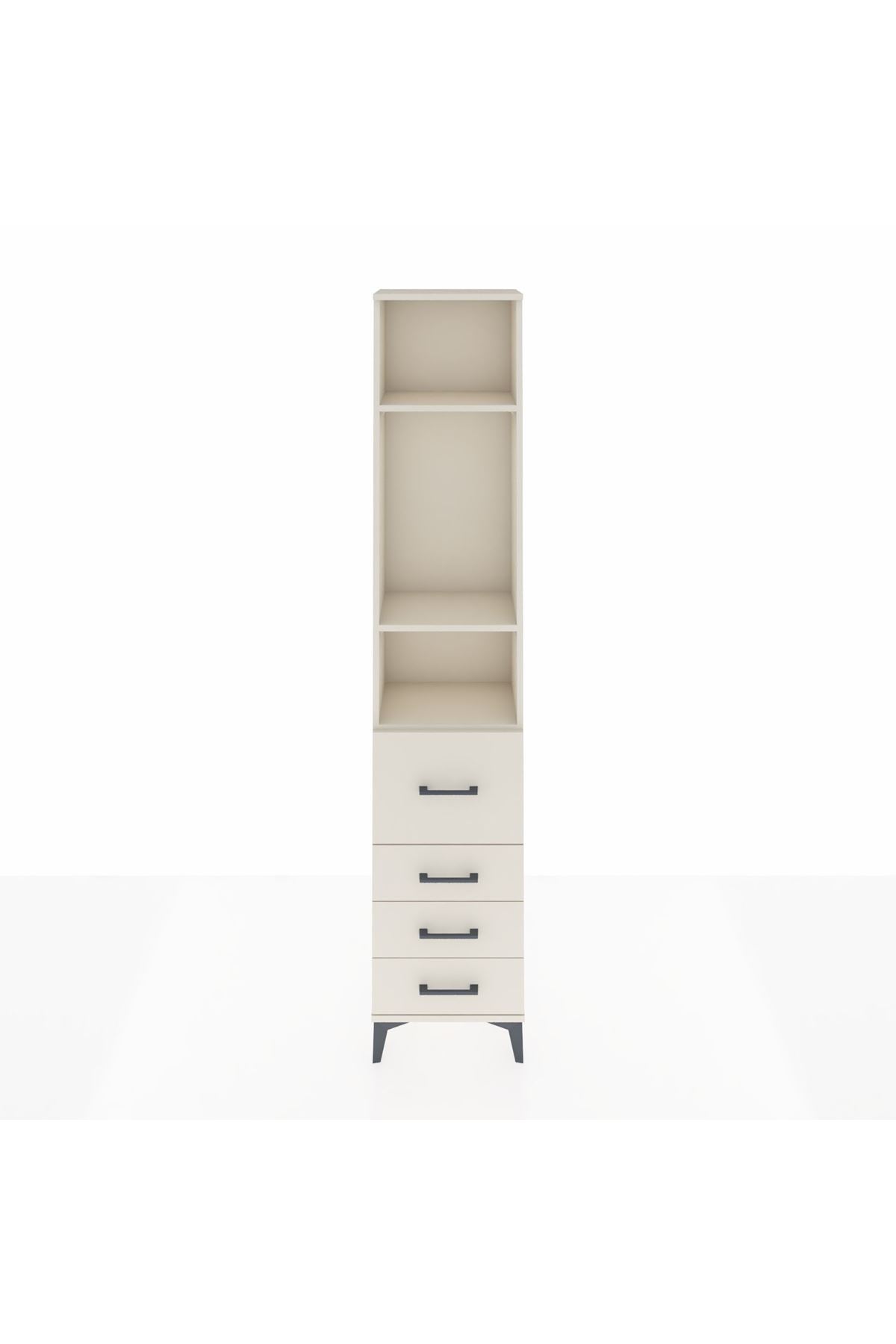 Arges Dolap 3 Raflı 4 Çekmeceli 44x30x221 - S28M063V1A