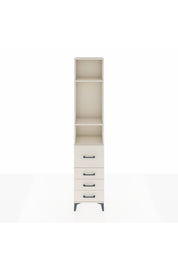 Arges Dolap 3 Raflı 4 Çekmeceli 44x30x221 - S28M063V1A