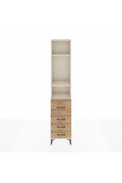 Arges Dolap 3 Raflı 4 Çekmeceli 44x30x221 - S28M063V3A