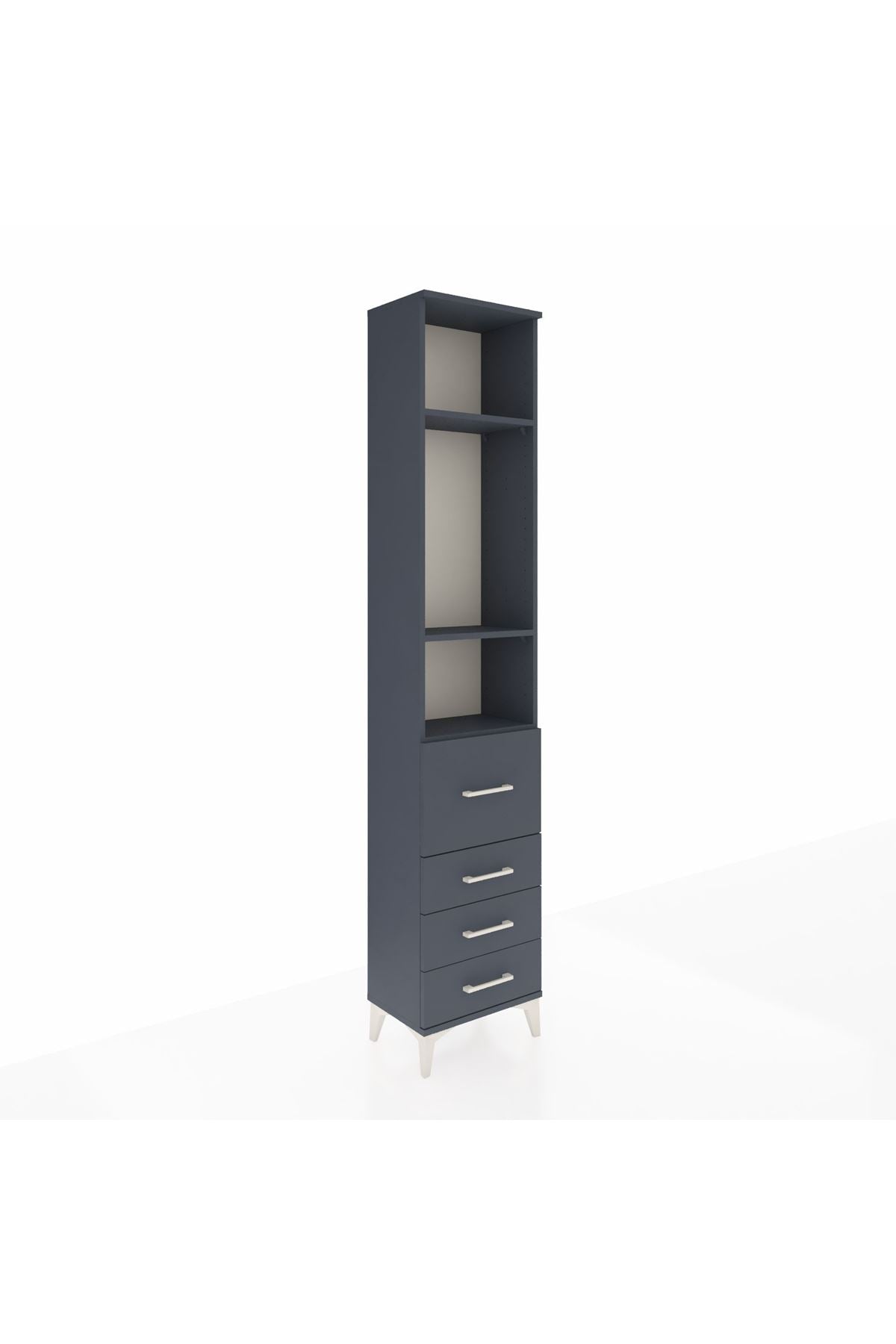 Arges Dolap 3 Raflı 4 Çekmeceli 44x30x221 - S28M063V5A