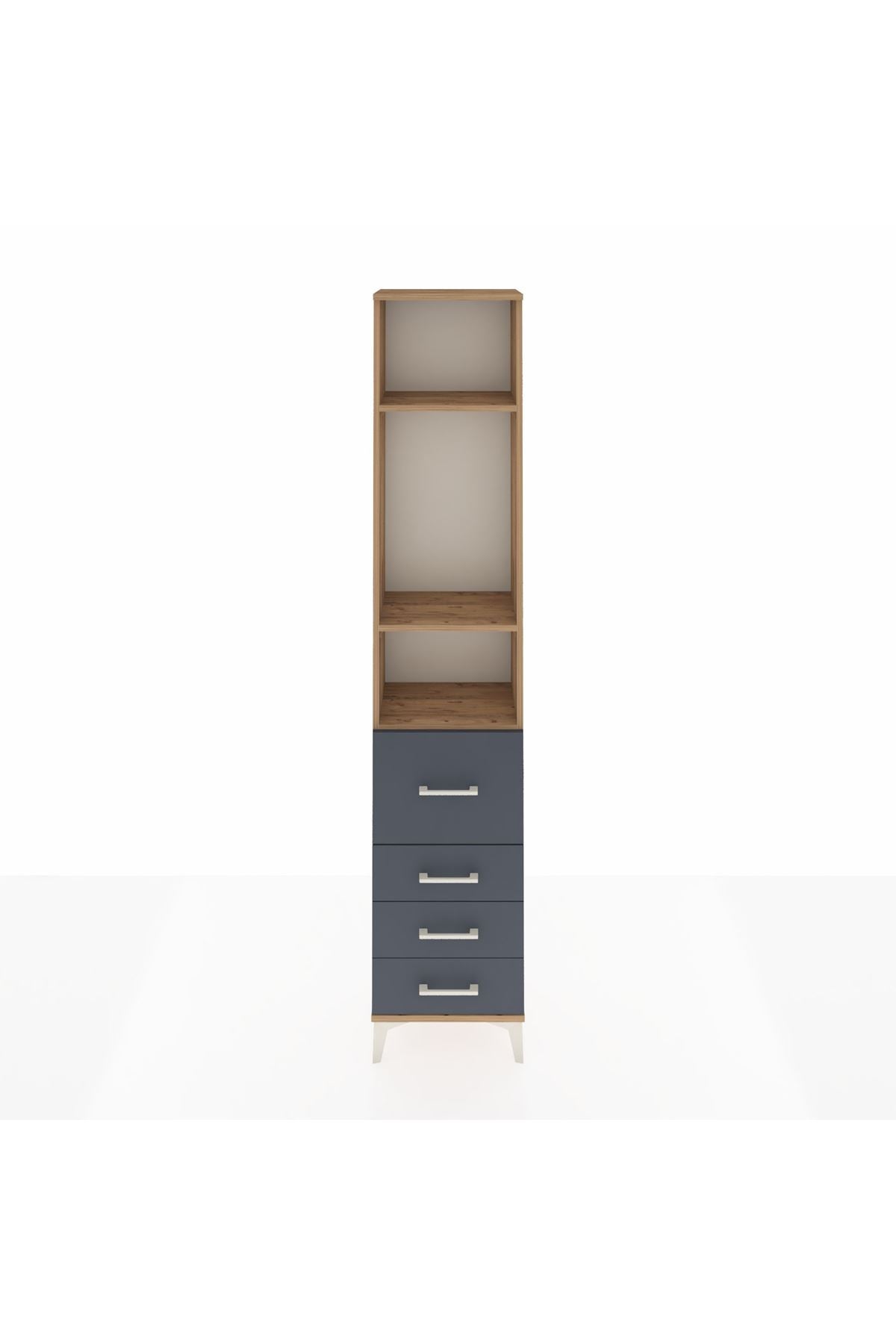Arges Dolap 3 Raflı 4 Çekmeceli 44x30x221 - S28M063V8A