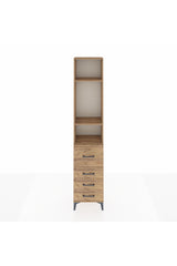 Arges Dolap 3 Raflı 4 Çekmeceli 44x30x221