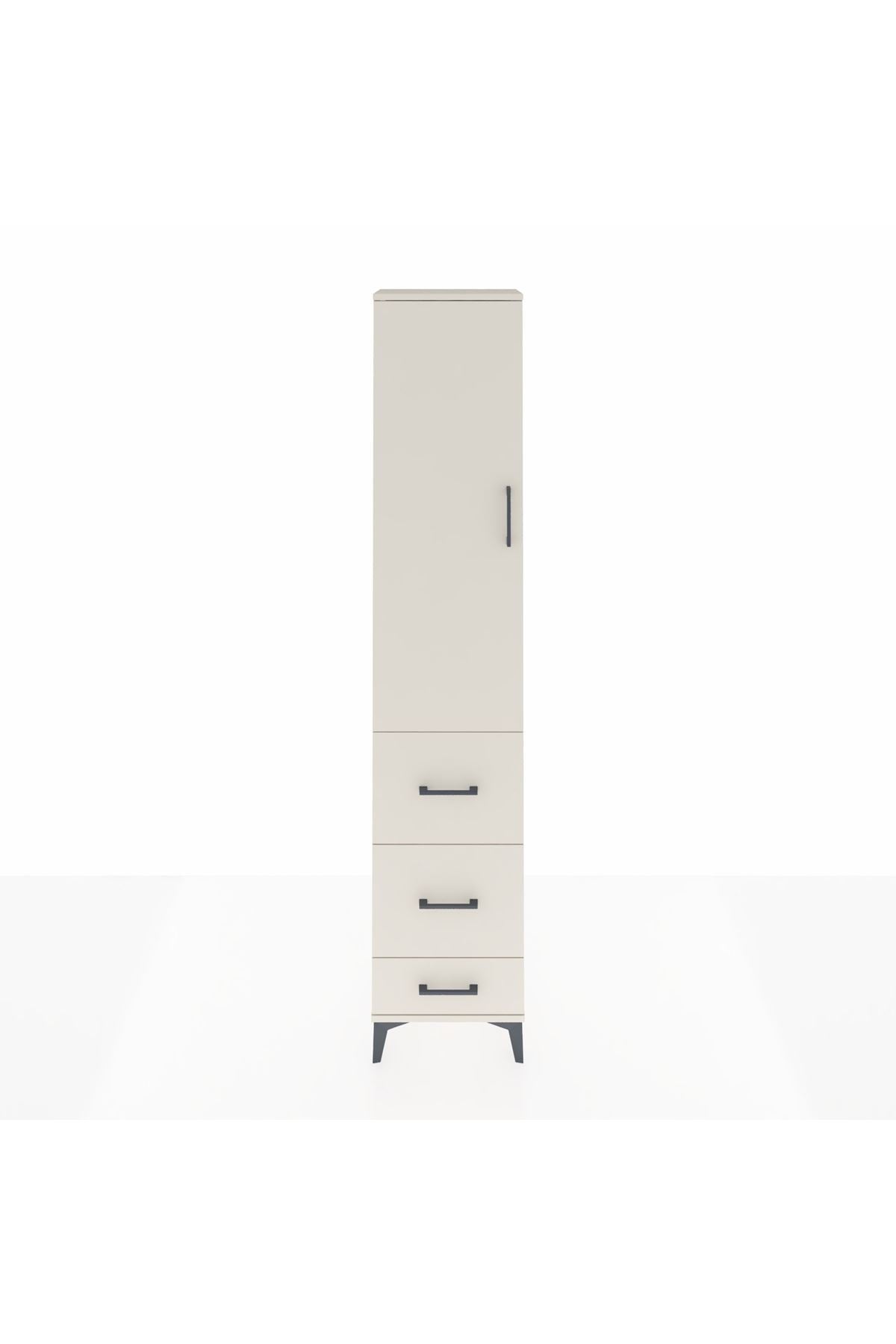 Arges Dolap 2 Raflı 3 Çekmeceli Tek Askılı 44x30x221 - S28M064V1A