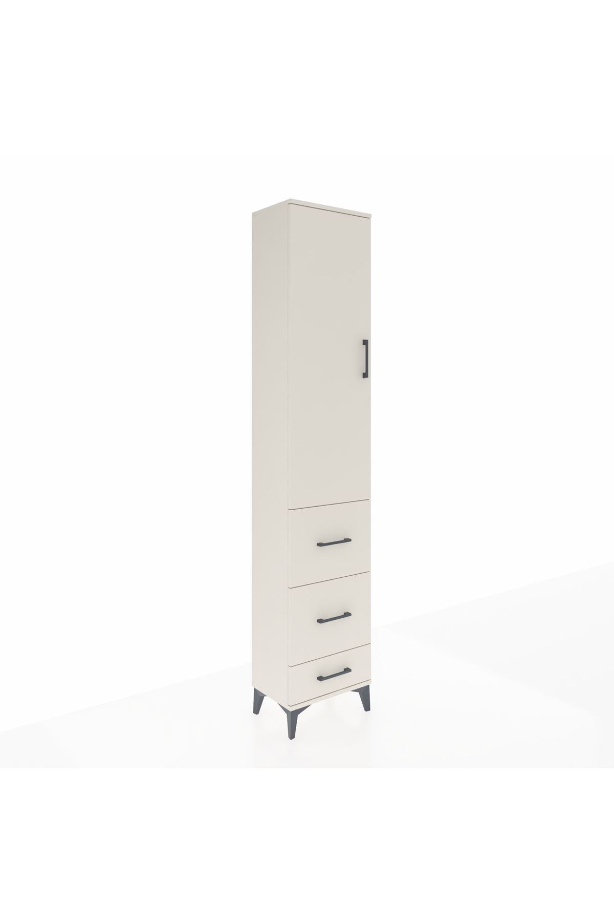 Arges Dolap 2 Raflı 3 Çekmeceli Tek Askılı 44x30x221 - S28M064V1A