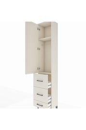 Arges Dolap 2 Raflı 3 Çekmeceli Tek Askılı 44x30x221 - S28M064V1A