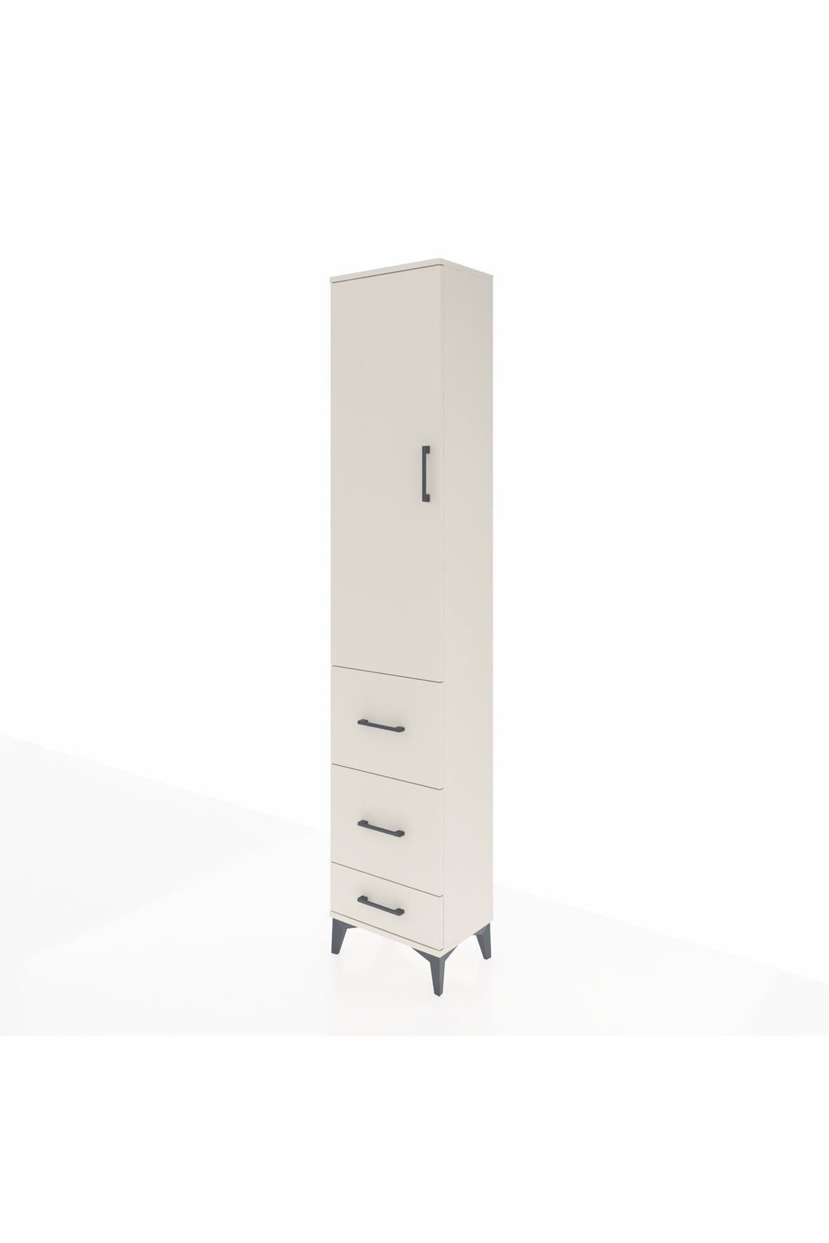 Arges Dolap 2 Raflı 3 Çekmeceli Tek Askılı 44x30x221 - S28M064V1A