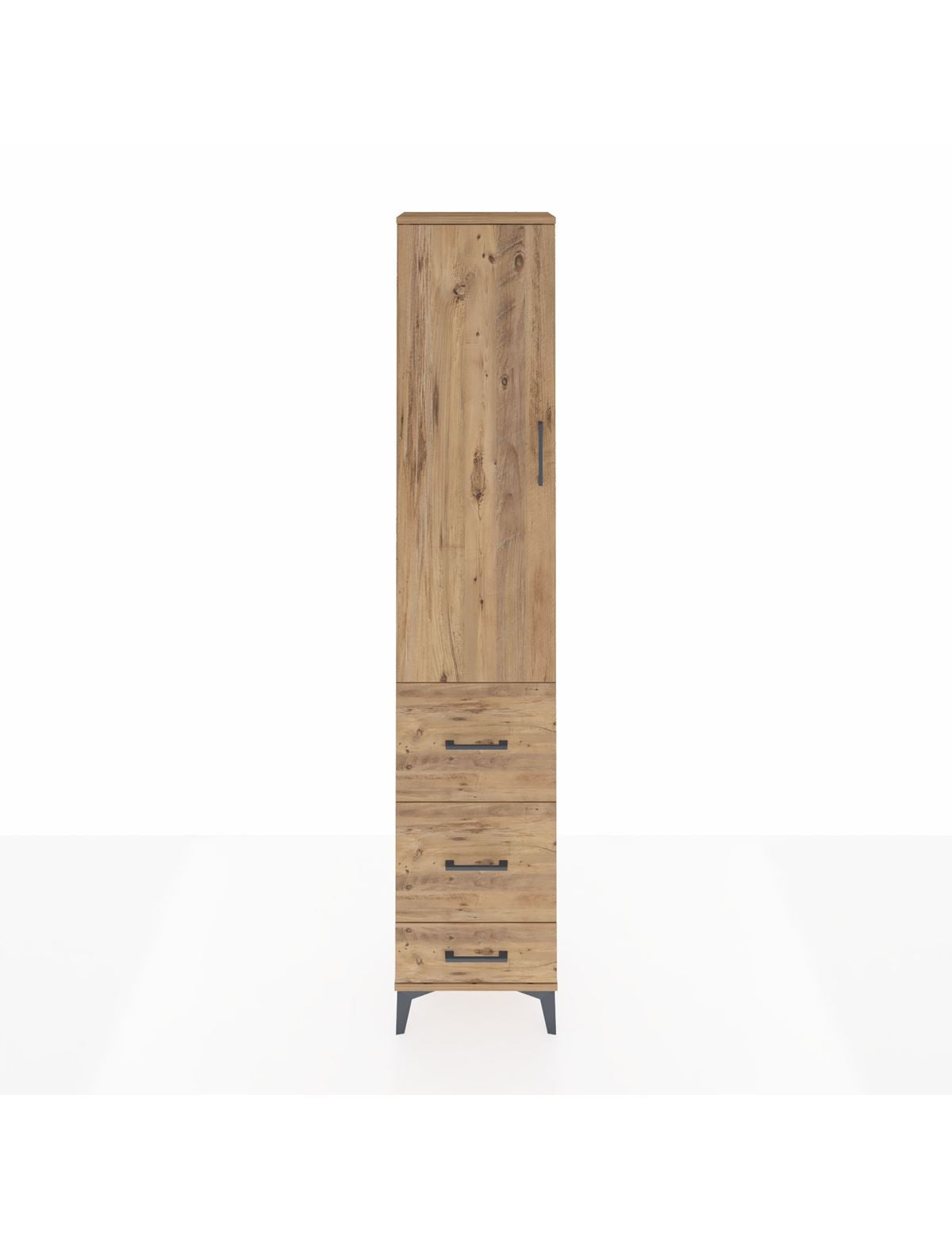 Arges Dolap 2 Raflı 3 Çekmeceli Tek Askılı 44x30x221 - S28M064V9A