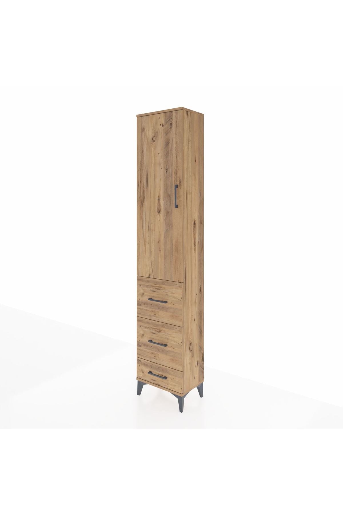 Arges Dolap 2 Raflı 3 Çekmeceli Tek Askılı 44x30x221 - S28M064V9A