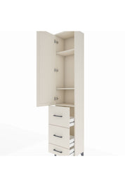 Arges Dolap 3 Raflı 3 Çekmeceli Tek Kapaklı 44x30x221 - S28M065V1A