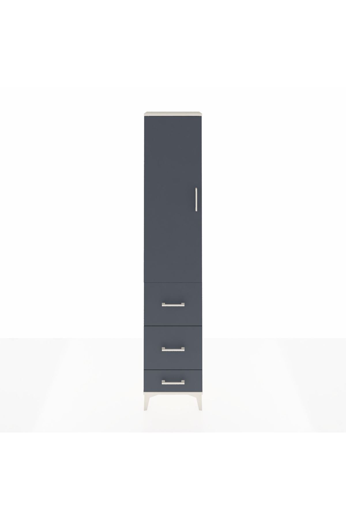 Arges Dolap 3 Raflı 3 Çekmeceli Tek Kapaklı 44x30x221 - S28M065V2A