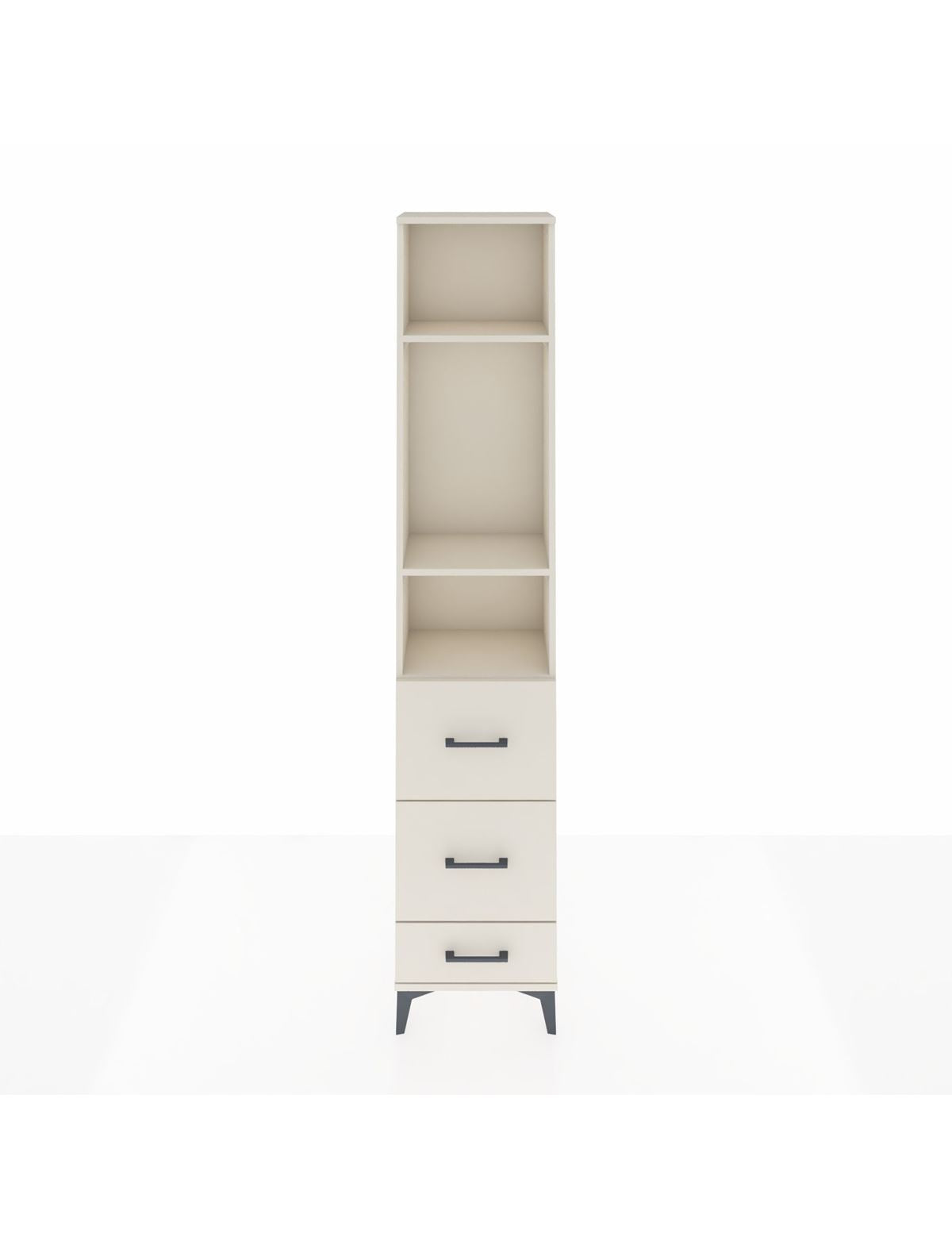 Arges Dolap 3 Raflı 3 Çekmeceli 44x30x221 - S28M066V1A