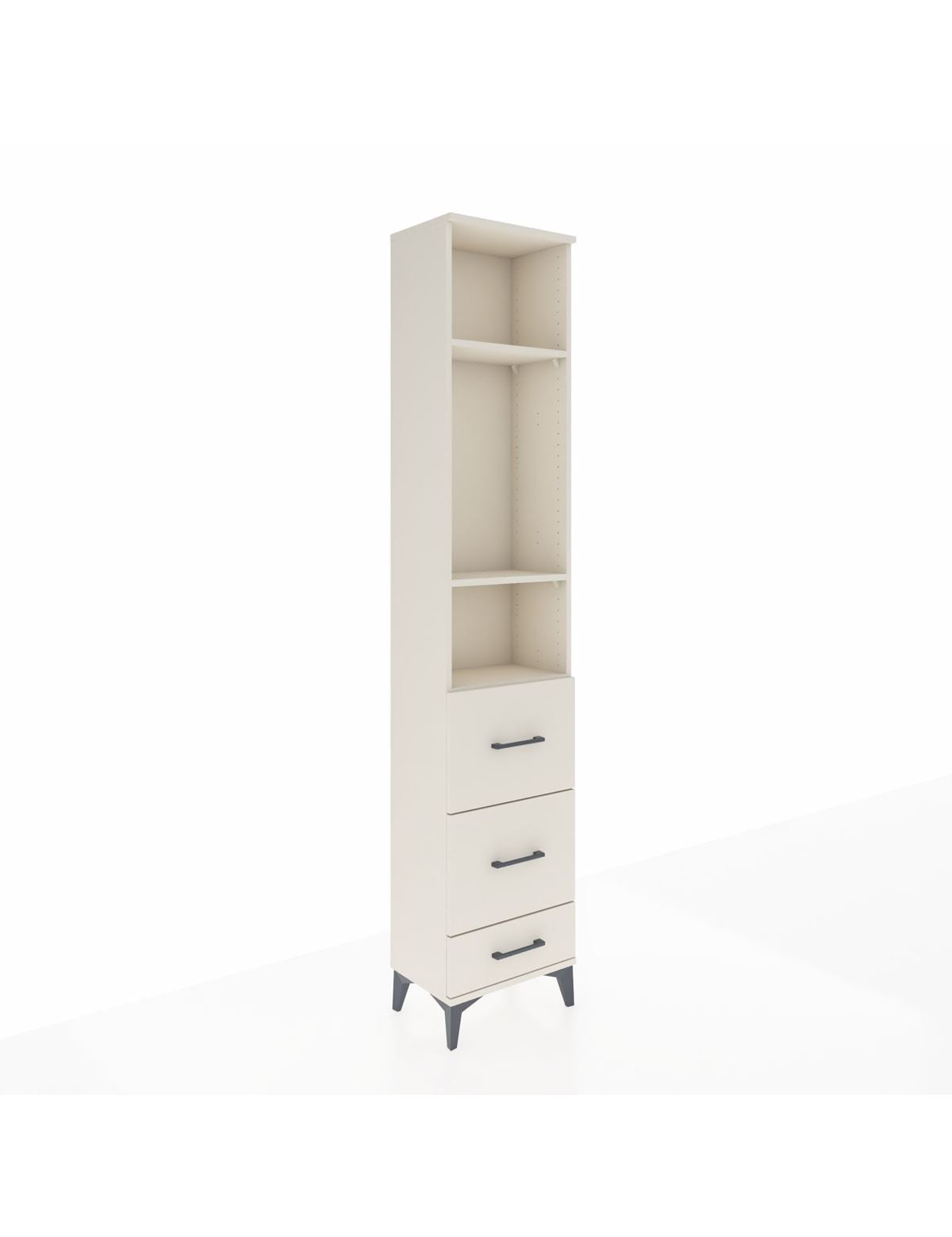 Arges Dolap 3 Raflı 3 Çekmeceli 44x30x221 - S28M066V1A