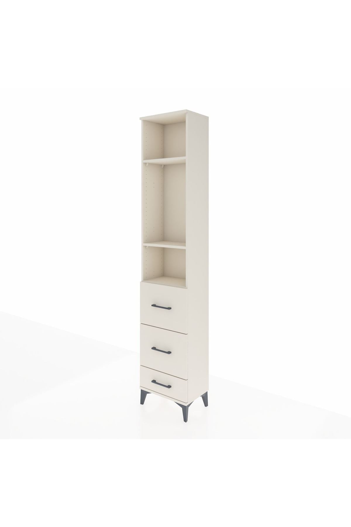 Arges Dolap 3 Raflı 3 Çekmeceli 44x30x221 - S28M066V1A