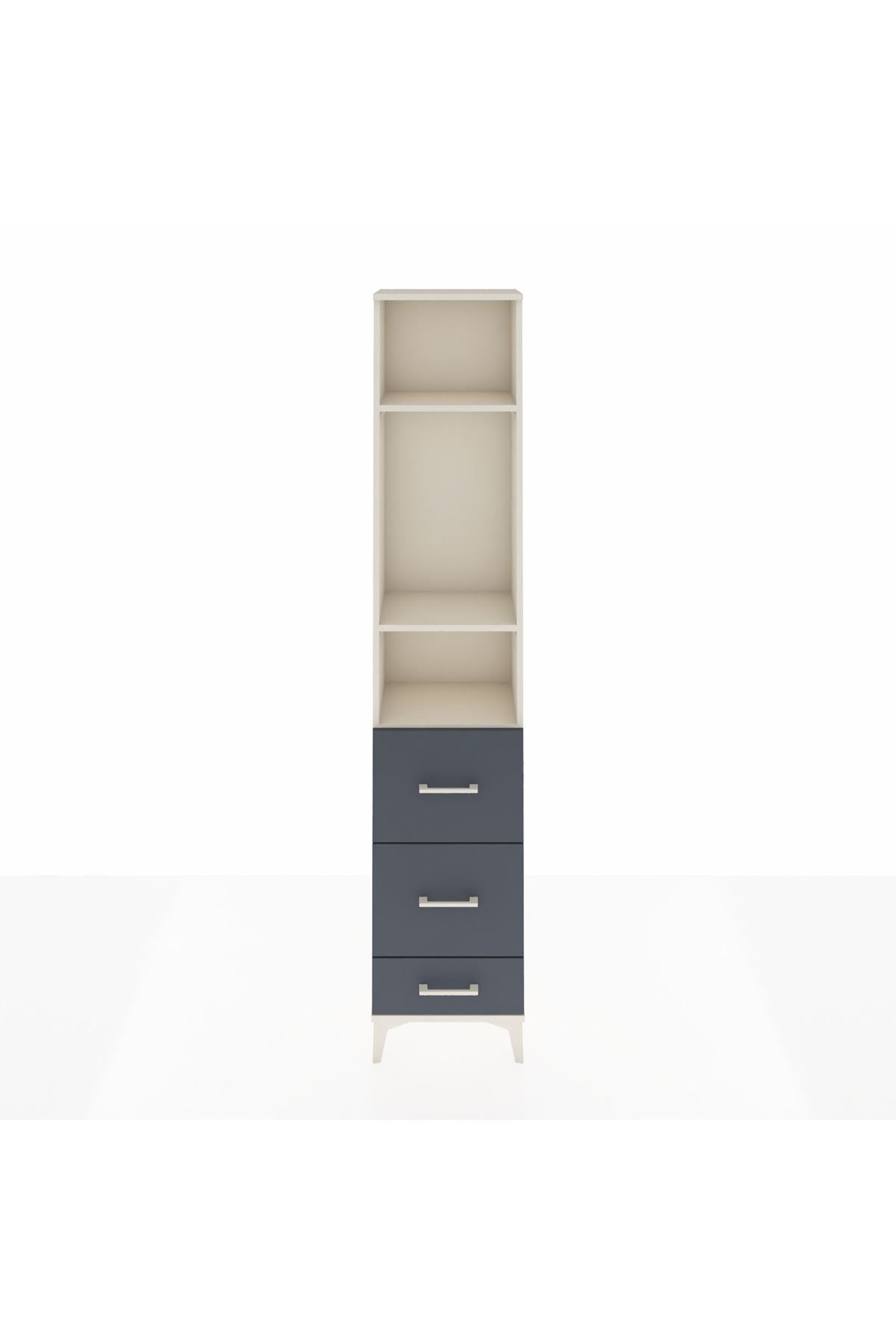 Arges Dolap 3 Raflı 3 Çekmeceli 44x30x221 - S28M066V2A