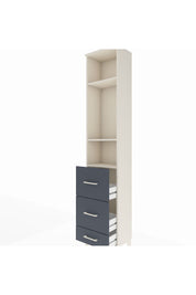 Arges Dolap 3 Raflı 3 Çekmeceli 44x30x221 - S28M066V2A