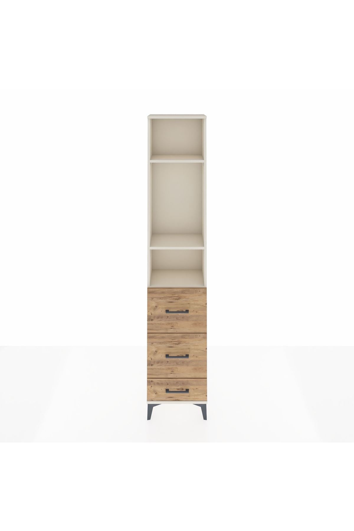 Arges Dolap 3 Raflı 3 Çekmeceli 44x30x221 - S28M066V3A