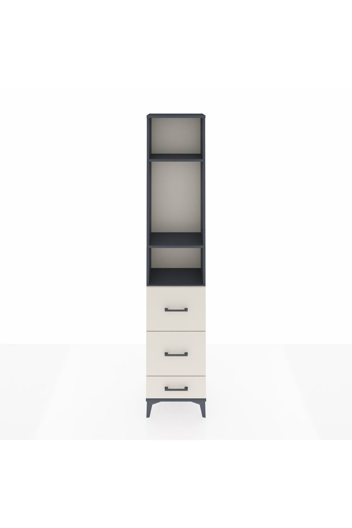 Arges Dolap 3 Raflı 3 Çekmeceli 44x30x221 - S28M066V4A