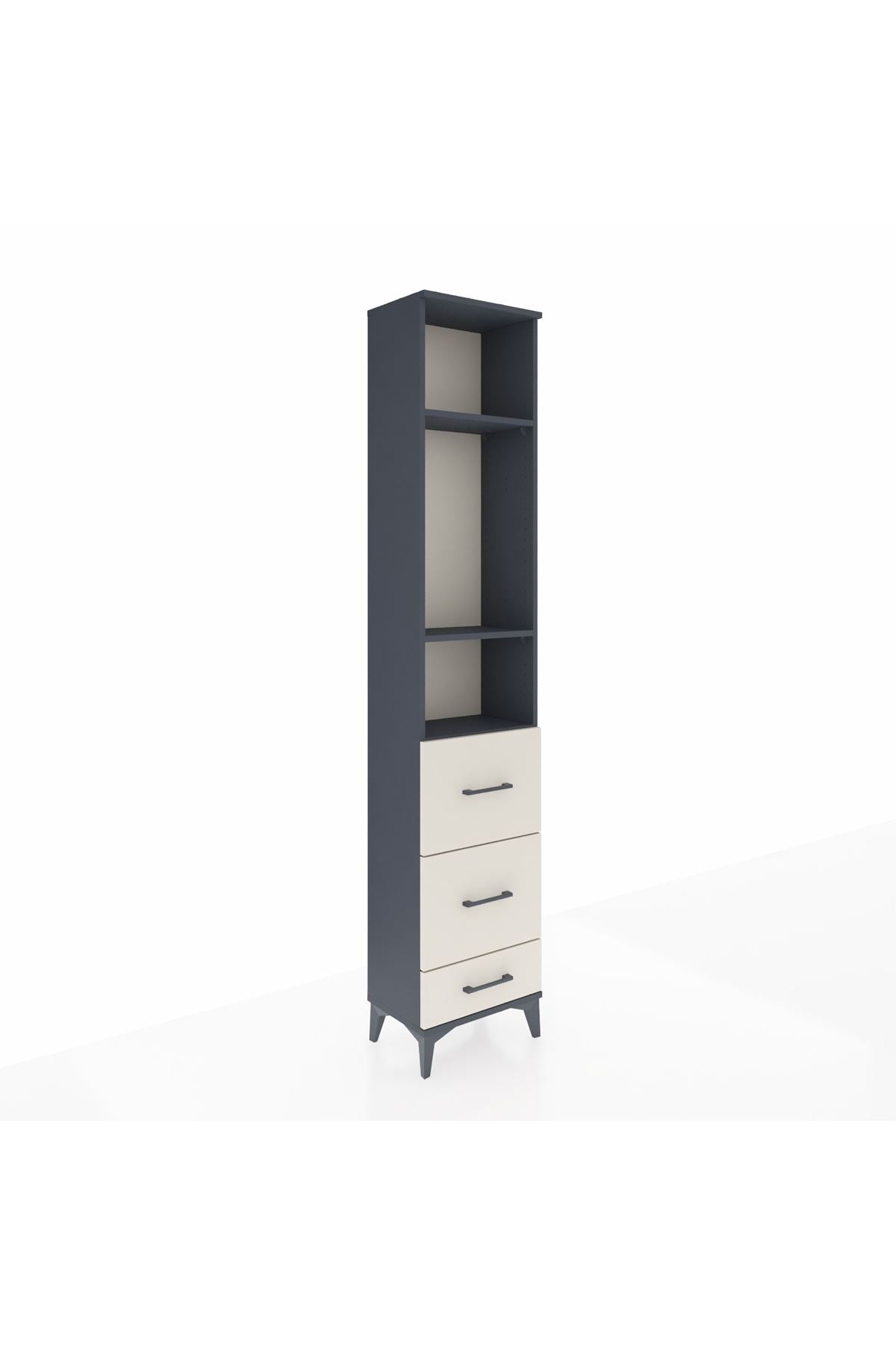 Arges Dolap 3 Raflı 3 Çekmeceli 44x30x221 - S28M066V4A