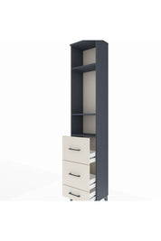 Arges Dolap 3 Raflı 3 Çekmeceli 44x30x221 - S28M066V4A