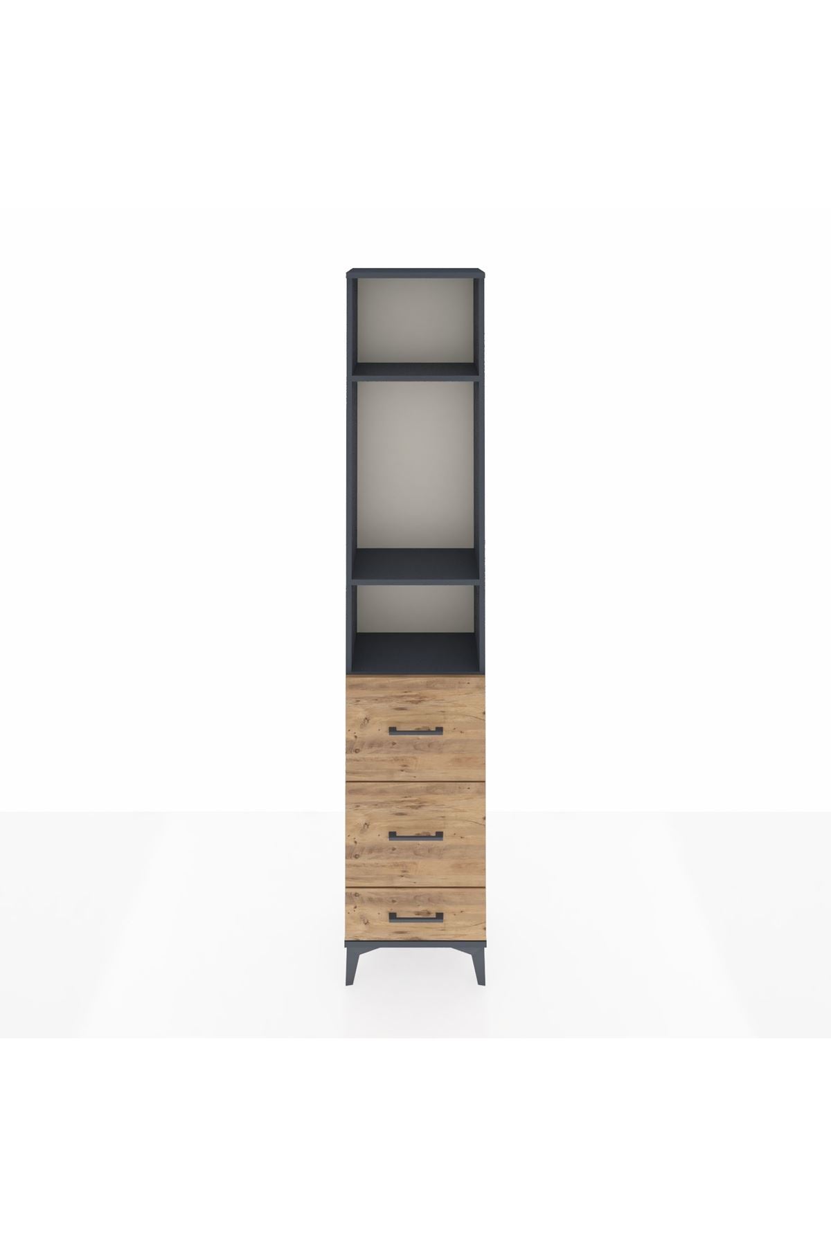 Arges Dolap 3 Raflı 3 Çekmeceli 44x30x221 - S28M066V6A
