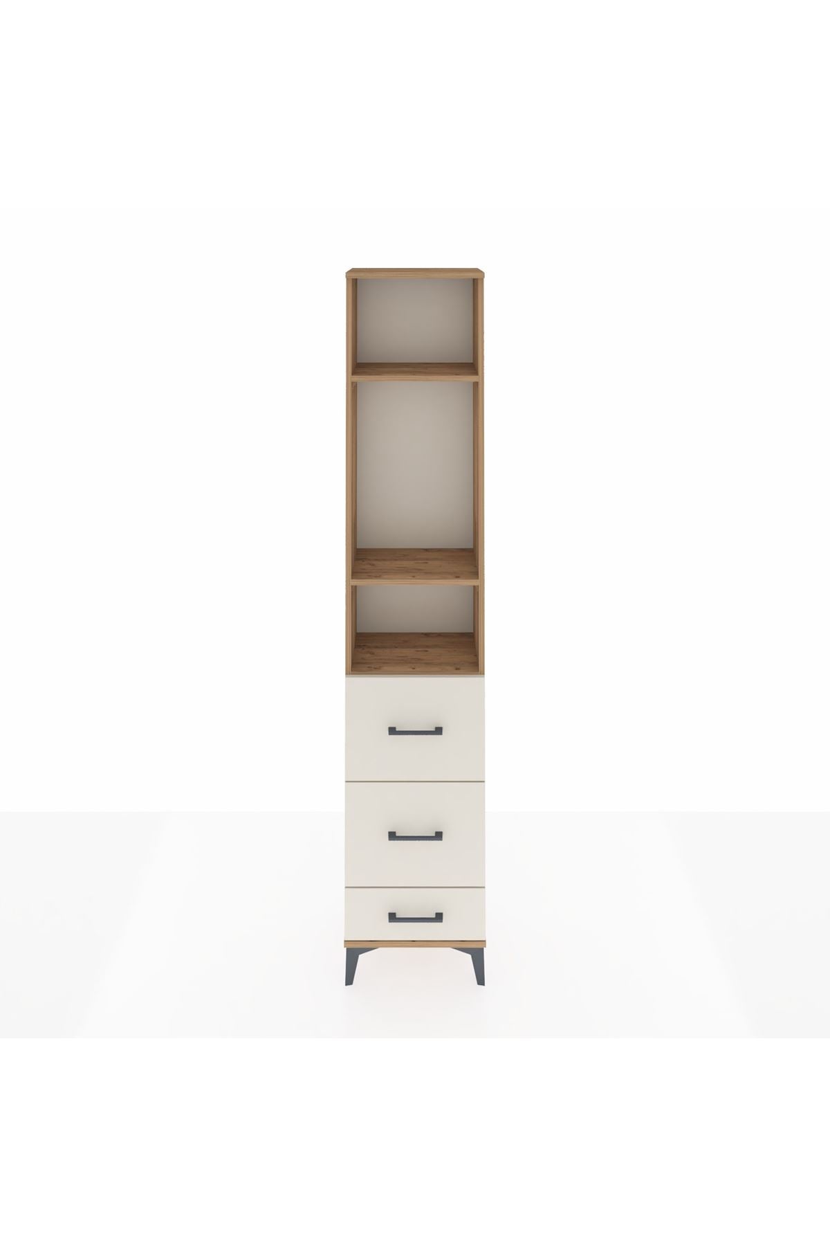 Arges Dolap 3 Raflı 3 Çekmeceli 44x30x221 - S28M066V7A
