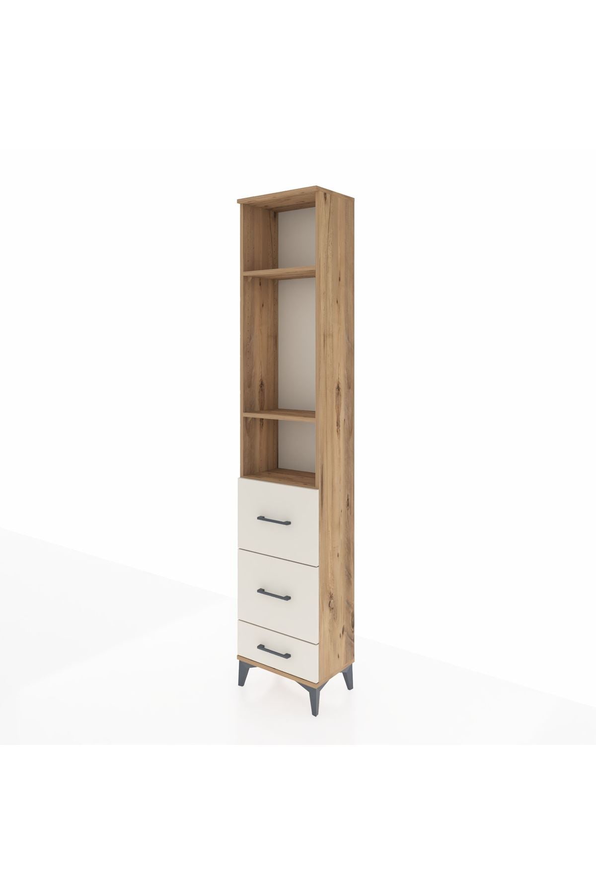 Arges Dolap 3 Raflı 3 Çekmeceli 44x30x221 - S28M066V7A