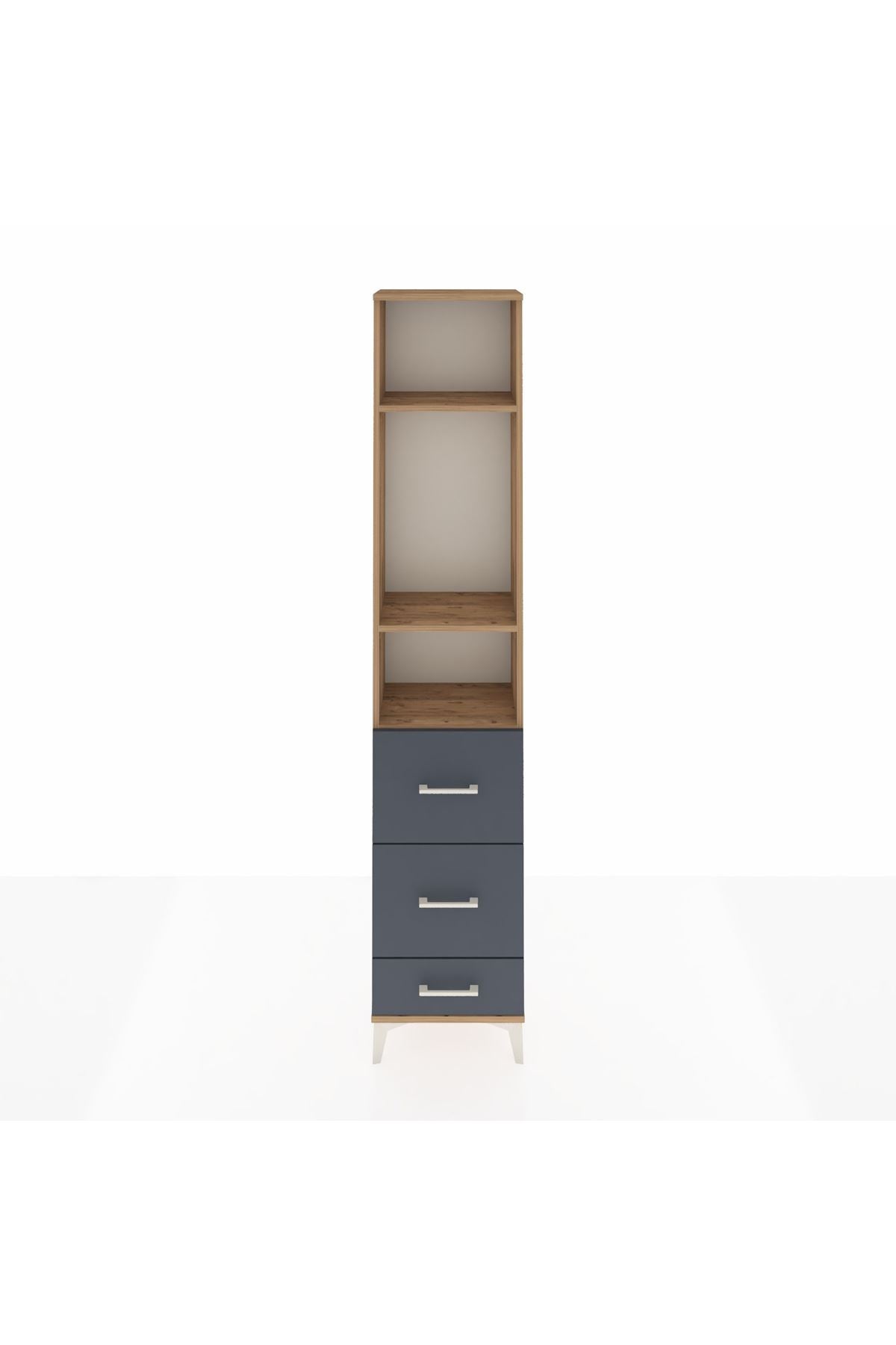 Arges Dolap 3 Raflı 3 Çekmeceli 44x30x221 - S28M066V8A