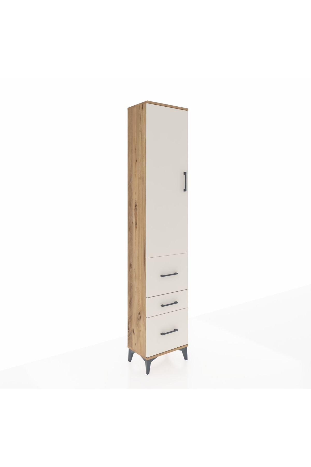 Arges Dolap 2 Raflı 3 Çekmeceli Tek Askılı 44x30x221 - S28M067V7A