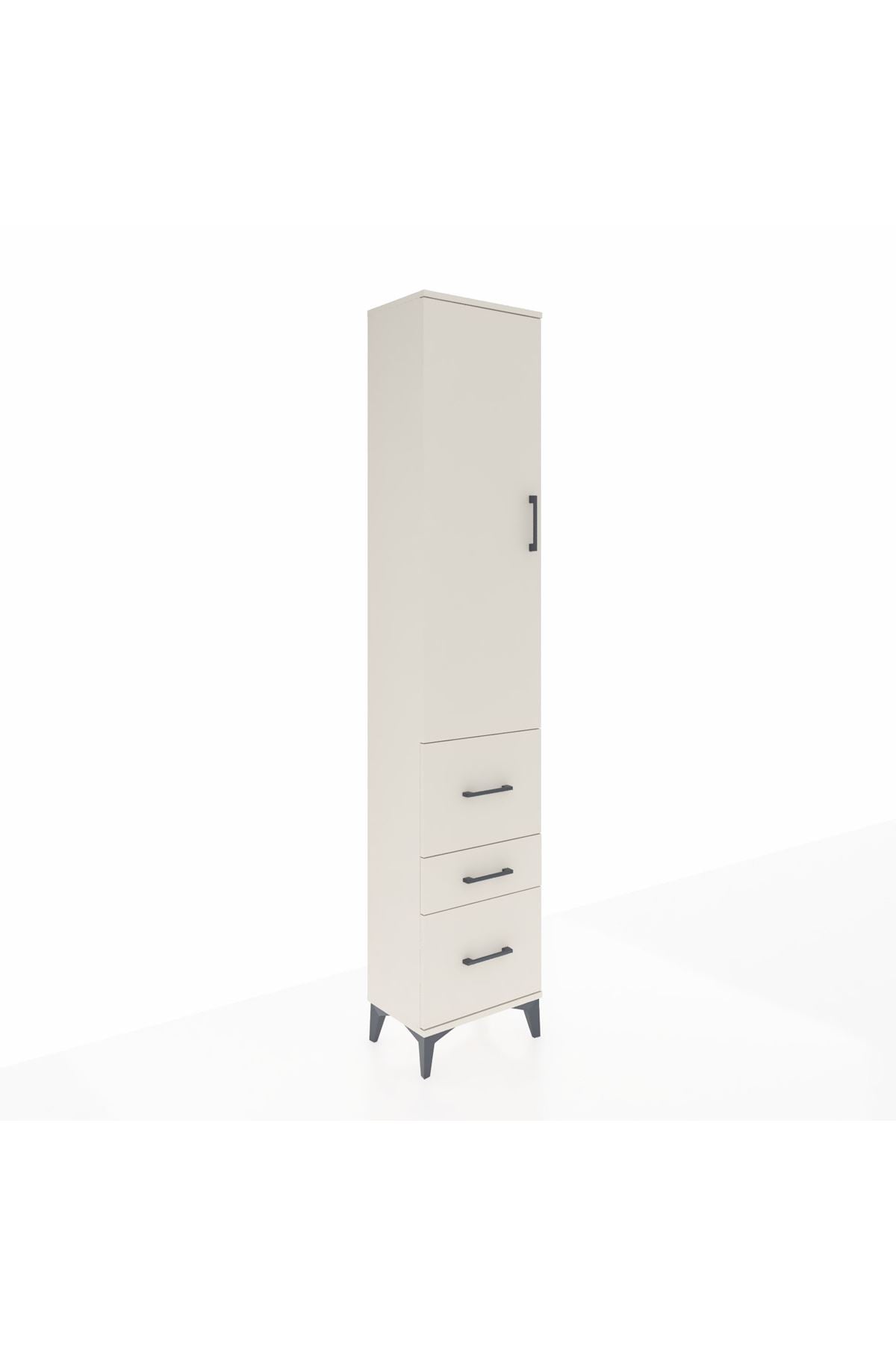 Arges Dolap 3 Raflı 3 Çekmeceli Tek Kapaklı 44x30x221 - S28M068V1A